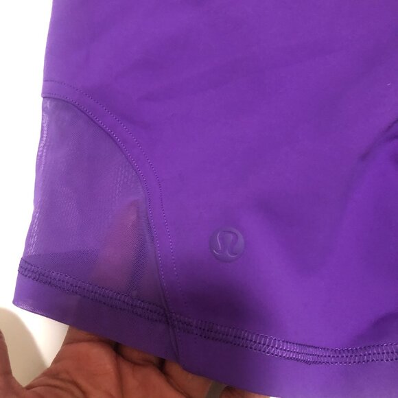 lululemon athletica Purple Bike Shorts Size 14 - Picture 7 of 9